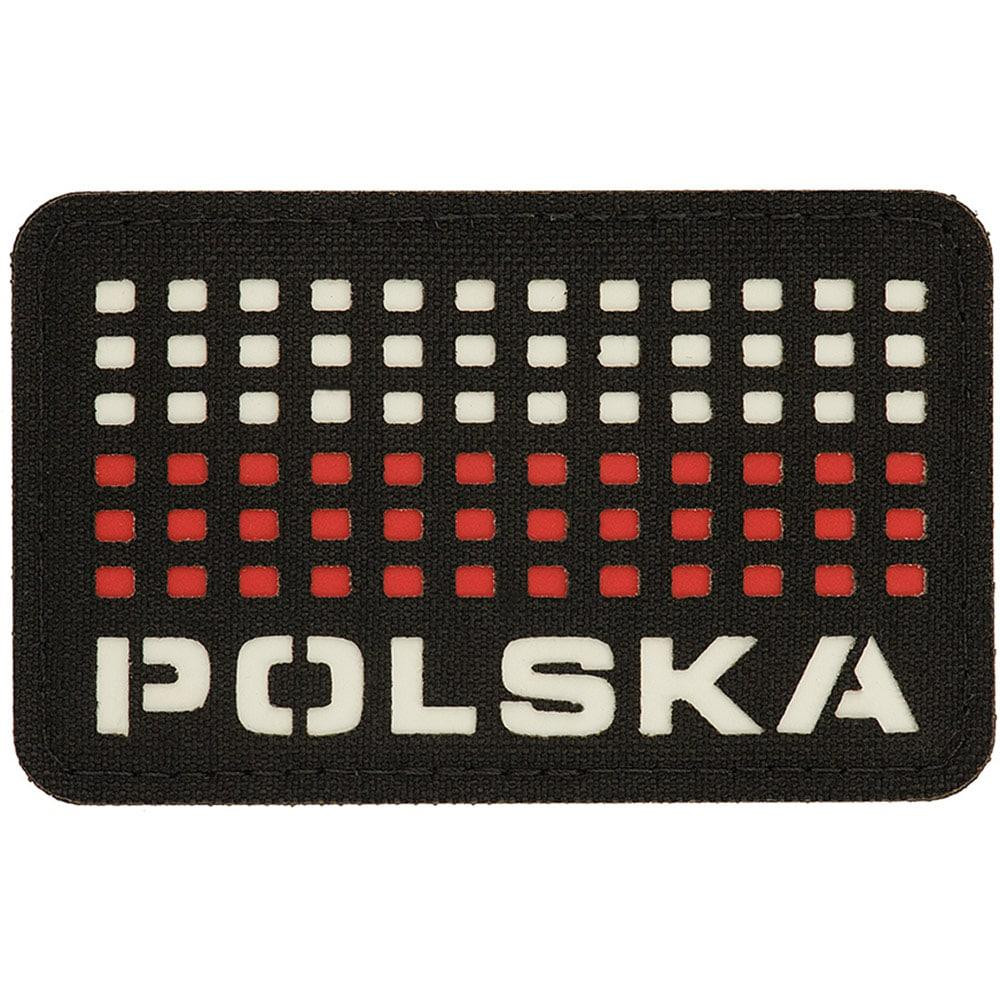 M-Tac Бейдж  Flag Poland Laser Cut - чорний/білий/червоний (51007102) - зображення 1