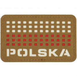   M-Tac Poland Flag Laser Cut - Coyote/White/Red (51007105)