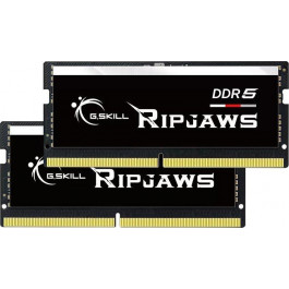   G.Skill 64 GB (2x32GB) SO-DIMM DDR5 4800 MHz Ripjaws (F5-4800S3838A32GX2-RS)