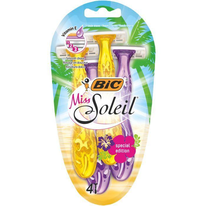 BIC Набір бритв без змінних картриджів  Miss Soleil Tropical 4 шт (3086123493049) - зображення 1