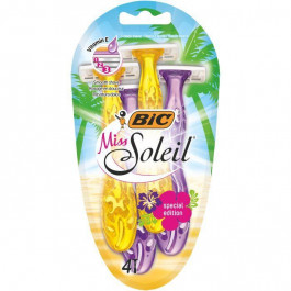   BIC Набір бритв без змінних картриджів  Miss Soleil Tropical 4 шт (3086123493049)