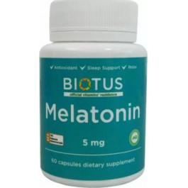   Biotus Melatonin 5 mg Мелатонін 60 капсул BIO-530418