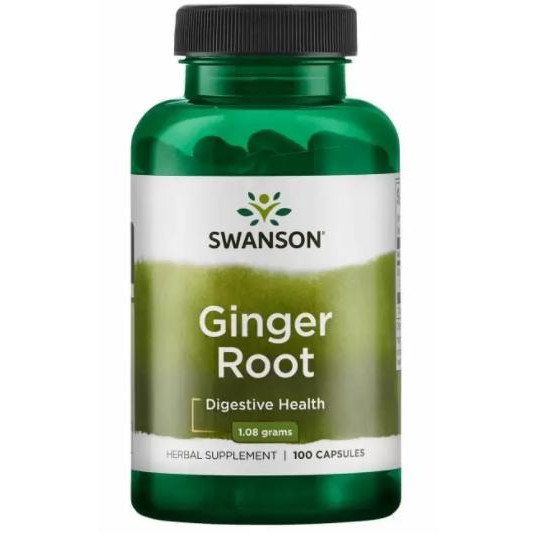 Swanson Корінь імбиру (Ginger Root) 540 мг 100 капсул - зображення 1