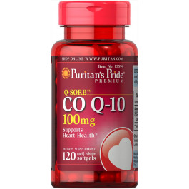   Puritan's Pride Q-SORB Co Q -10 100 mg Коензим Q-10 120 гелевих капсул