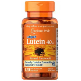   Puritan's Pride Lutein with Zeaxanthin 40 mg Лютеин з зеаксантином 120 гелевих капсул