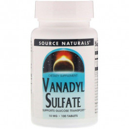   Source Naturals Ванадий сульфат, , 10 мг, 100 таблеток (SNS-01747)