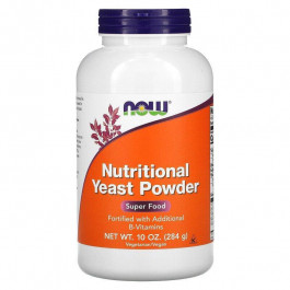   Now Пищевые дрожжи, Nutritional Yeast, Now Foods, порошок, 284 г (NOW-02460)