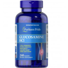   Puritan's Pride Глюкозамин сульфат, Glucosamine Sulfate, 1000 мг, 240 капсул (PTP14174)