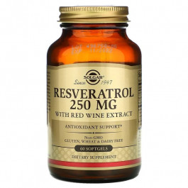   Solgar Resveratrol 250 mg 60 капс