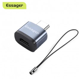   Essager Soray OTG Adapter USB2.0 Micro Female to Type-C Male Gray (EZJMC-SRC0G)