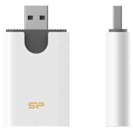   Silicon Power Combo SD/microSD USB3.2 White (SPU3AT5REDEL300W)