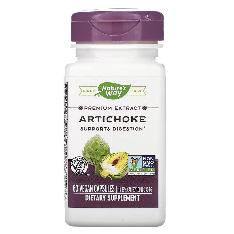 Nature's Way Nature's Way, Artichoke, Standardized, 60 Capsules (NWY-64600) - зображення 1