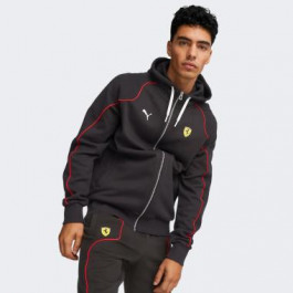   PUMA Чорна чоловіча кофта  Ferrari Race Hooded Sweat Jacket 538164/01