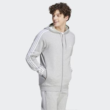 Adidas Сіра чоловіча кофта  M 3S FL FZ HD IJ6479 - зображення 1