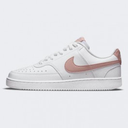 Nike Кеди w  court vision lo nn (DH3158-102) 7 Білий, Рожевий