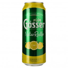   Gosser Напій на осн пива  Natur Radler Zitrone з/б, 0,5 л (9028800607855)