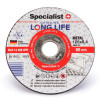 Specialist+ Диск шлифовальный для металла Specialist+ LONG LIFE 125x6,4x22 - зображення 1