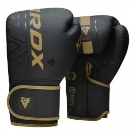   RDX Боксерські рукавички F6 Kara, 14oz Matte Golden (BGR-F6MGL-14OZ)