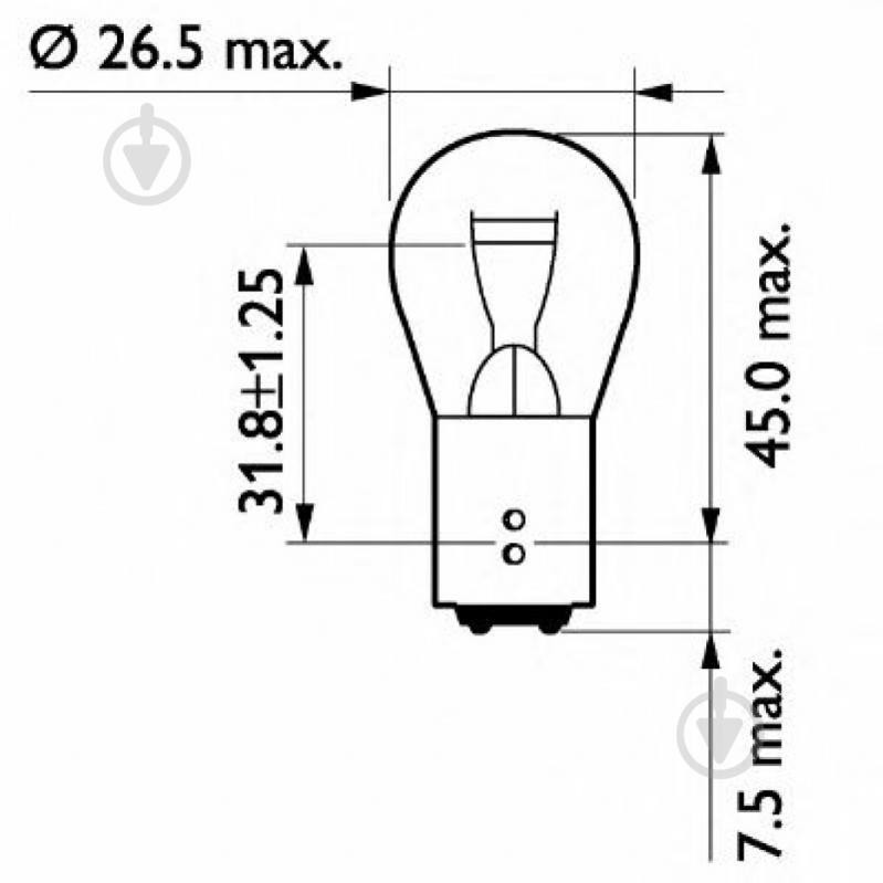 Philips P21/5W 24V 21/5W (13499CP) - зображення 1