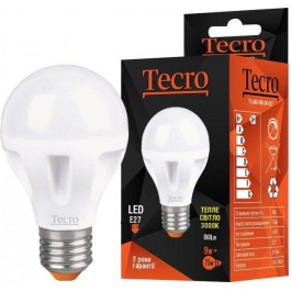   Tecro LED 9W 3000K E27 (T2-A60-9W-3K-E27)