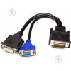 PowerPlant DVI to DVI/VGA Black (CA912551) - зображення 1