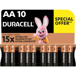   Duracell AA bat Alkaline 10шт (5002508)