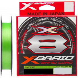   YGK X-Braid Cord x8 / Chartreuse / #0.3 / 0.090mm 150m 3.6kg