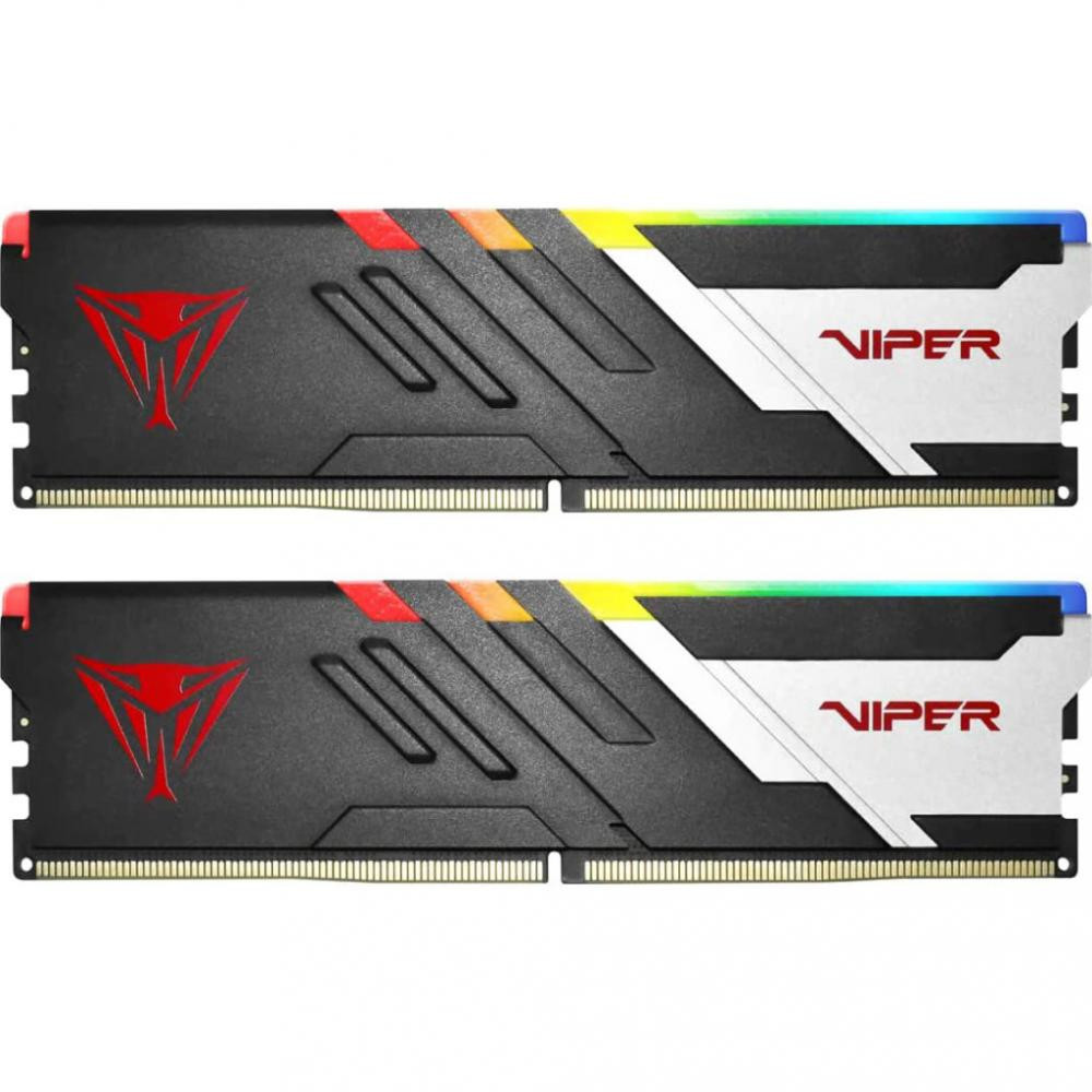 PATRIOT 32 GB (2x16GB) DDR5 5600 MHz Venom RGB (PVVR532G560C36K) - зображення 1