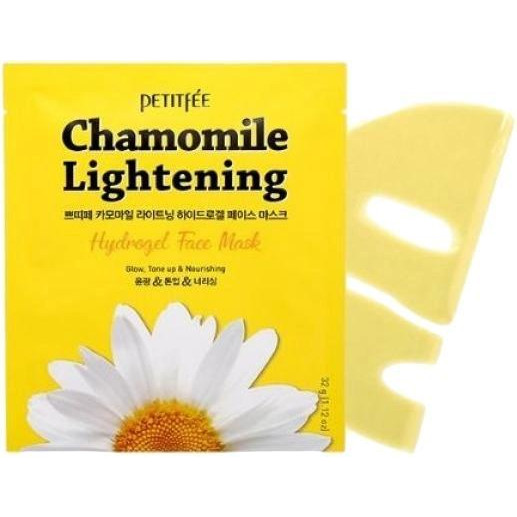 Petitfee Гидрогелевая осветляющая маска для лица  Chamomile Lightening Hydrogel Face Mask 32 г (8809508850436 - зображення 1