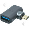 PowerPlant USB Type-C - USB 3.1 Type-A Black (CA914319) - зображення 1