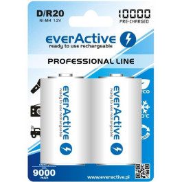   everActive D 10000mAh NiMh 2шт Professional Line EVHRL20-10000