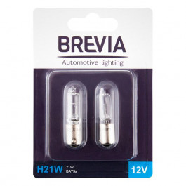   Brevia H21W 12V 21W BAY9s blister 2шт. 12329B2