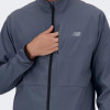 New Balance Сіра чоловіча вітровка  Jacket NB Woven nblMJ41062GT - зображення 6