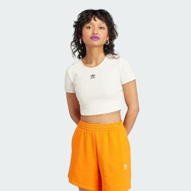 Adidas Молочна жіноча футболка  RIB TEE IJ7804 - зображення 1