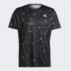 Adidas Чорна чоловіча футболка  RUN IT BL TEE IL7229 - зображення 6