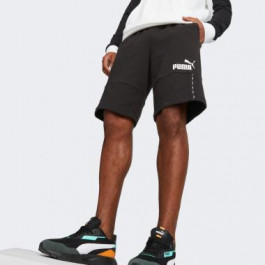   PUMA Чорні чоловічі шорти  ESS BLOCK x TAPE Shorts 10" TR 673344/01