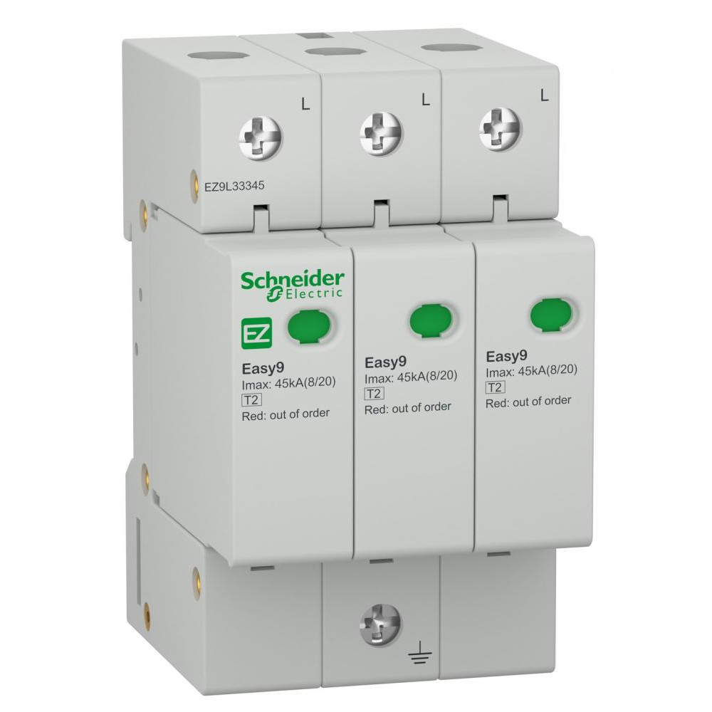 Schneider Electric УЗИП 3Р/45кА/20кА/1,3кВ (EZ9L33345) - зображення 1