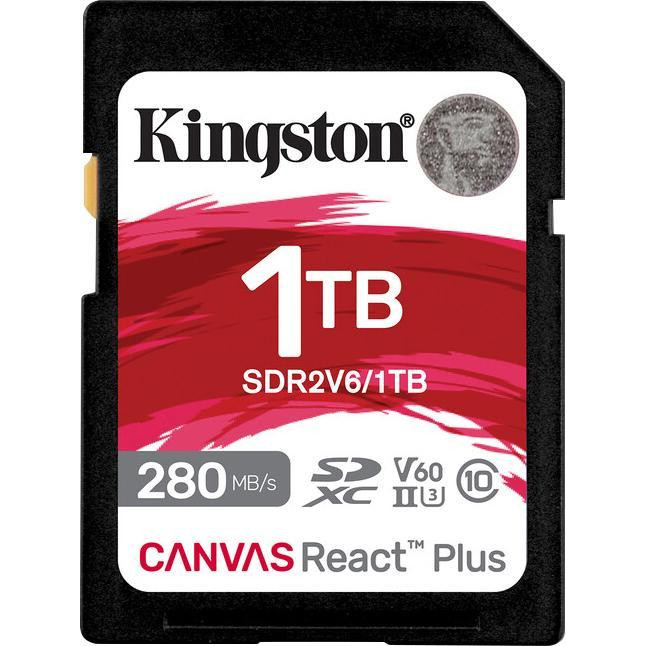 Kingston 1TB SDXC Class 10 UHS-II U3 Canvas React Plus (SDR2V6/1TB) - зображення 1