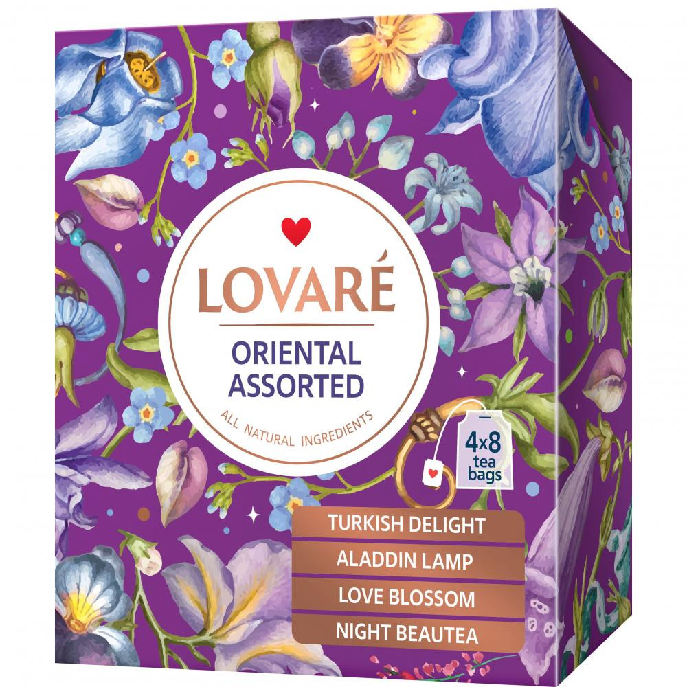 Lovare Чай чорний  Assorted 4 види 64 г (32 шт. х 2 г) (4823115404305) - зображення 1