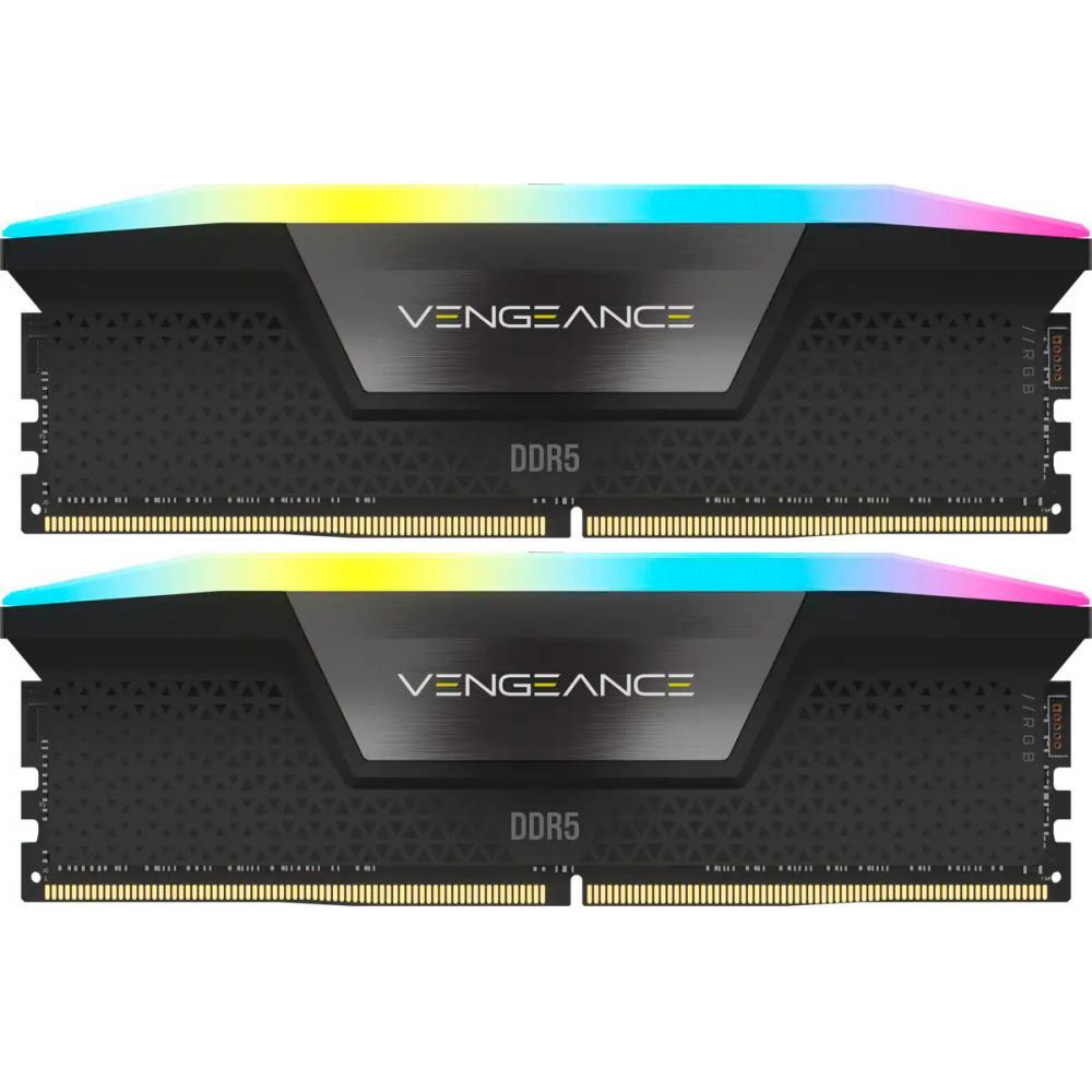 Corsair 32 GB (2x16GB) DDR5 6000 MHz Vengeance RGB (CMH32GX5M2B6000C40) - зображення 1