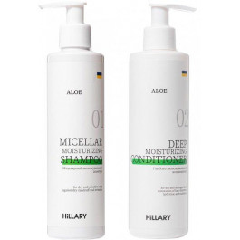   Hillary Набір по догляду за волоссям  Aloe Deep Moisturizing для сухого типу волосся (2314924801420)