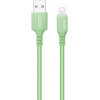 ColorWay USB - Lightning 1m Green (CW-CBUL042-GR) - зображення 1