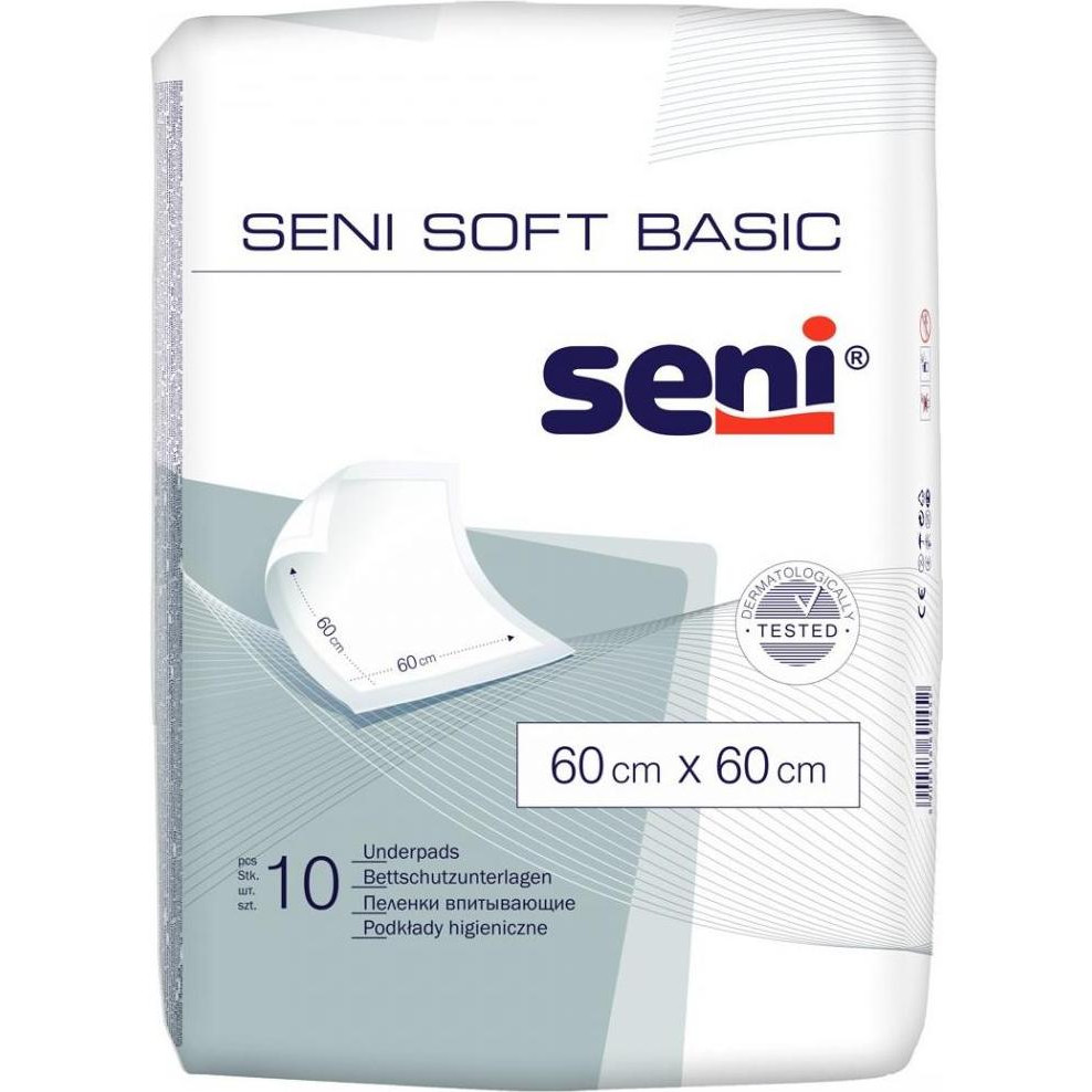 Seni Пелюшки Soft Basic 60х60 10шт - зображення 1