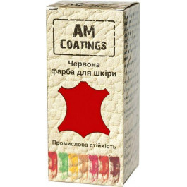   AM Coatings Краска для кожи 35 мл Красная (4820181380427)