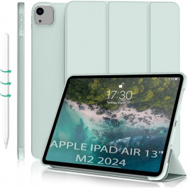   BeCover Чохол-книжка Tri Fold Soft TPU Silicone  для Apple iPad Air 13" M2 2024 Light Green (711742)