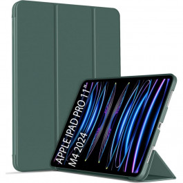   BeCover Чохол-книжка Tri Fold Soft TPU Silicone  для Apple iPad Pro 11" M4 2024 Dark Green (711746)