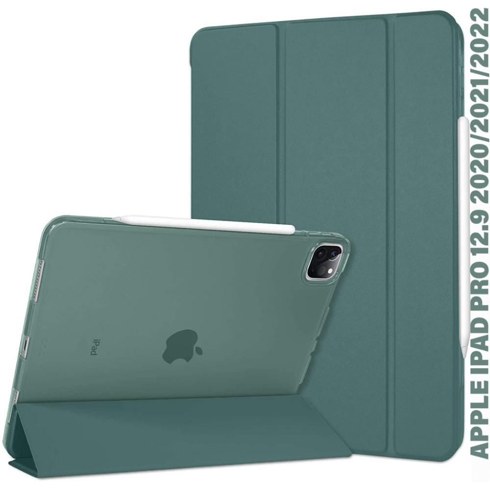 BeCover Чохол-книжка Tri Fold Hard  для Apple iPad Pro 12.9 2020/2021/2022 Dark Green (711720) - зображення 1