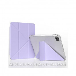   BeCover Обкладинка Ultra Slim Origami Transparent  з кріпленням Apple iPad Pro 11" M4 2024 Purple (711692)