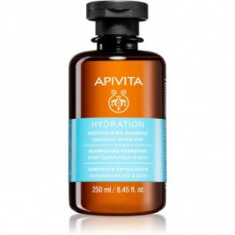   Apivita Holistic Hair Care Hyaluronic Acid & Aloe зволожуючий шампунь для всіх типів волосся 250 мл