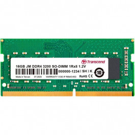   Transcend 16 GB SO-DIMM DDR4 3200 MHz JetRam (JM3200HSB-16G)